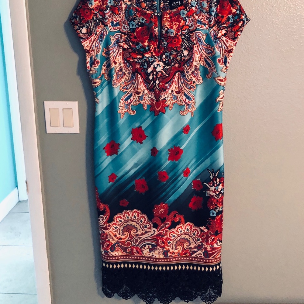 Gorgeous Dress with Lace Trim